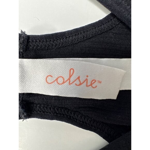 Colsie XS Ribbed Seamless Bralettes V-Neck Style Dual-Pack In Black & Sage Green - Picture 4 of 10